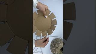 Crafting Fun with Cardboard and Rope DIYCrafts BasketDesigns HomeDecor [upl. by Sulrac]