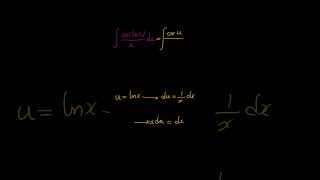 How to Integrate Using USubstitution  U Sub  Integrate coslnxx dx [upl. by Ettennig340]