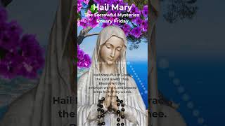 Hail Mary  Rosary Prayer  Rosary Friday  Sorrowful Mysteries  Ave Maria Piano hailmary [upl. by Klarika]