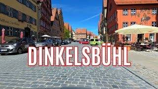 Dinkelsbühl Franken Fahrt durch die wunderschöne Altstadt 4K [upl. by Had]