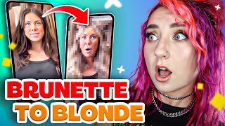 Brunette To Blonde The Ultimate Hair Transformation Showdown [upl. by Ayn]