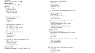 Ielts Listening The respondent works [upl. by Nnylhsa772]