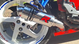 HONDA VFR 800 Dominator Exhaust  Burnout [upl. by Dev727]