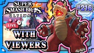 Super Smash Bros Ultimate Live Stream with Viewers 216 ROAD TO 4K SUBS [upl. by Rector]