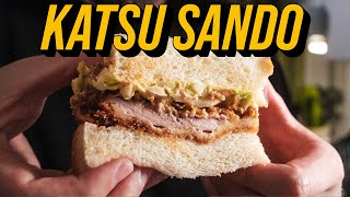 Sandwich japonais au porc pané 🇯🇵🥪 KATSU SANDO [upl. by Clint]