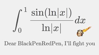 Dear BlackPenRedPen boi heres my attempt  integral sinlnxlnx from 0 to 1 [upl. by Esiuqcaj]