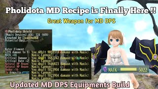 Toram Online  New Pholidota MD Recipe is Here  Updated MD DPS Equipments Build With Pholidota MD [upl. by Burrell]