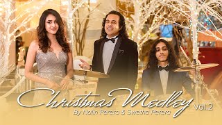 Christmas Medley Vol2 නත්තල් ගී  By Nalin Perera amp Swetha Perera  Official Video [upl. by Tupler]