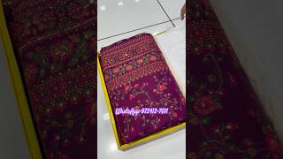 A very beautiful pure pasmina silk wine colour ￼Sarees trending youtube instagram shorts saree [upl. by Postman333]