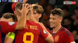 Romania U21 vs Spain U21 03  U21 EURO Championship Euro U21 Goals amp Highlights 2023 [upl. by Laks367]