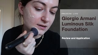 Giorgio Armani Luminous Silk Foundation Application and Review  Prettite Life [upl. by Portugal723]