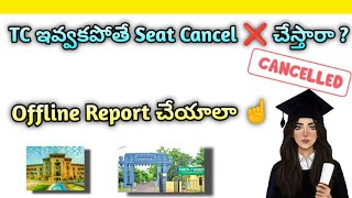 CPGET 2024  Offline Report చేయకపోతే Seat Cancel అవుతుంద  IMP information☝️ [upl. by Urial]