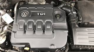 VW Passat B8 20 TDI CRLB 110 kw 150 hp warm engine sound [upl. by Malsi]