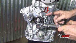 How To Rebuild A 13L Suzuki Samurai Engine Part 7 Timing Belt Valve Adjust and Water Pump [upl. by Airlia]