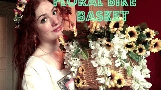 DIY Floral Bike Basket [upl. by Etiuqram281]