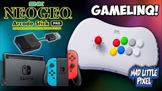 Use The Neo Geo Arcade Stick Pro On Nintendo Switch With The GameLinq Adapter [upl. by Rimidalb]