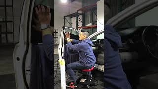 DIY How to window tint your car at home 2012 Toyota Camry [upl. by Airdni167]