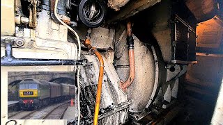 A glimpse inside Class 47s engine room at Ecclesbourne Valley Railway [upl. by Carnay]