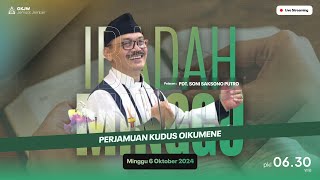 Ibadah Minggu Perjamuan Kudus Oikumene GKJW Jember  Minggu 6 Oktober 2024 [upl. by Akinot]