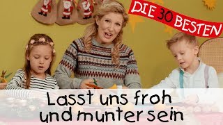 👩🏼🤶🏻 Lasst uns froh und munter sein  Singen Tanzen und Bewegen  Kinderlieder [upl. by Attolrahc]