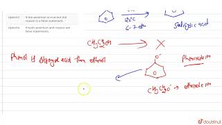 Assertion  Phenol undergoes Kolbes reaction whereas ethanol does not  Reason  Phenoxide [upl. by Miharbi]