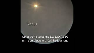 Beautiful Venus must see from my telescope celestron DX 130AZ [upl. by Nayrb]