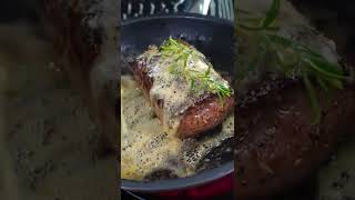 SIRLOIN STEAK shorts asmr [upl. by Tterag]