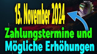 Rentenänderungen Ab 15 November 2024 Auszahlungstermine amp Geplante Erhöhungen [upl. by Winstonn]