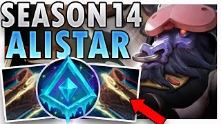 SEASON 14 ALISTAR SUPPORT GAMEPLAY GUIDE [upl. by Froh]