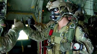 US Army Special Forces Green Berets  High Altitude Jump [upl. by East411]