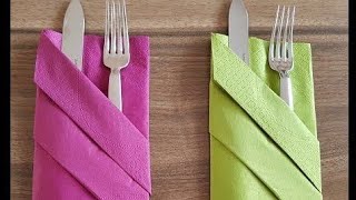 Christmas Napkin Folding Ideas [upl. by Bordie749]