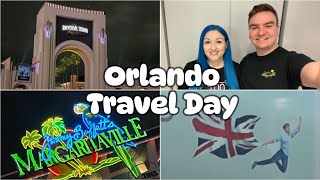 Orlando Travel Day  Cabana Bay  Manchester to MCO  CityWalk Orlando 2024 [upl. by Barmen]