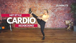 Intense 30Minute Cardio Kickboxing HIIT Workout for High Calorie Burning [upl. by Iret]