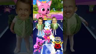 Pink Fong Exe VS Inside Out 2VS Coffin Dance Tiles Hop viral song trending shorts [upl. by Shull]