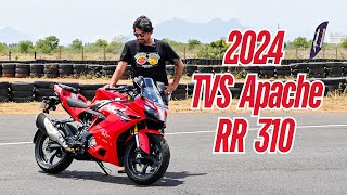 2024 TVS Apache RR 310  First Ride Review [upl. by Alleber]