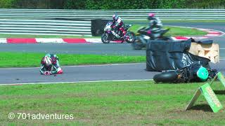 Peter Hickman Crash 2024 Bennetts British Superbike Championship at Oulton Park [upl. by Ruttger]