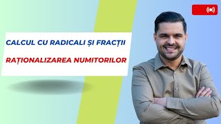 Calcul cu radicali și fracții Raționalizarea numitorilor Scoaterea factorilor de sub radical [upl. by Nosnaj]