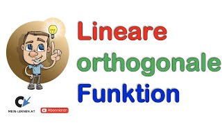 Orthogonale lineare Funktion aufstelllen [upl. by Eninej864]