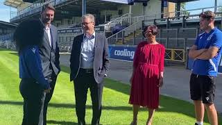 Keir Starmer visits the Memorial Stadium [upl. by Mathre]