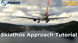 How to fly the Skiathos Rwy 01 approach  PMDG 737  Orbx Skiathos Airport  Ultra Settings  MSFS [upl. by Lytsirk]