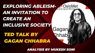 Gagan Chhabras TEDx OsloMet  BCU  4th sem BCA  BScEnglish  TED Talks  Exploring Ableism [upl. by Eyma]