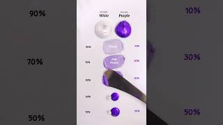 Metallic White vs Metallic Purple colourmixing paintmixing satisfying [upl. by Novert]