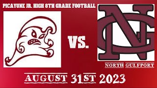 Picayune 8th Grade Football Vs N Gulfport 83123 [upl. by Micky]