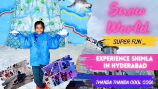 Pari  Snow World  Hyderabads SHIMLA  Live Snow Fall  Loads of fun [upl. by Nimref441]