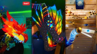 😱THE AMAZING Paper Dragon 🔥Puppet TikTok Compilation 11 [upl. by Lacy916]