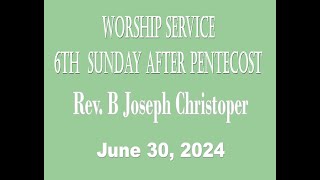 Markesan United Methodist ChurchWorship Service June 30 2024 [upl. by Nyliahs550]