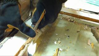 Window Sash Putty Removal [upl. by Douville]