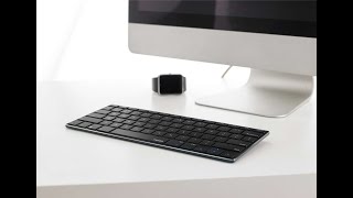 RAPOO Bluetooth Super Ultraslim KeyboardE6080  Windows Mac Support  Ultraslim 56 mm design [upl. by Ettelliw]