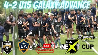 MLS NEXT CUP 2023 U15 LA GALAXY ACADEMY VS FC DELCO BACK TO BACK PENALTIES GOALSGALAXY ADVANCE R16 [upl. by Fayette81]