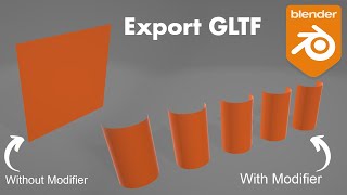 How to export GLTF file with modifier in blender  How to fix GLTF problem  HASWIZ [upl. by Gaelan]